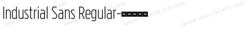 Industrial Sans Regular字体转换